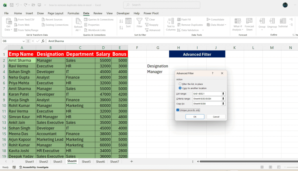 excel-me-duplicate-data-kaise-hataye
