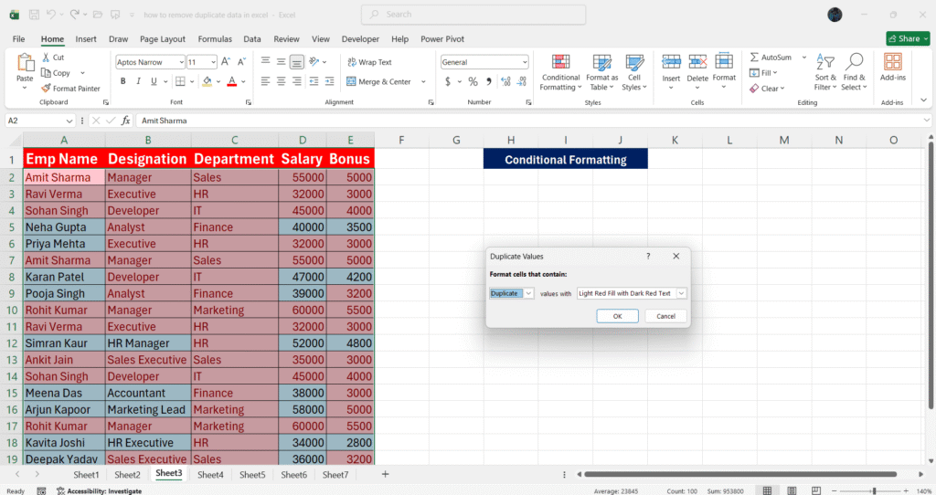 excel-me-duplicate-data-kaise-hataye