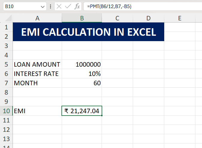 Excel Finance Formula