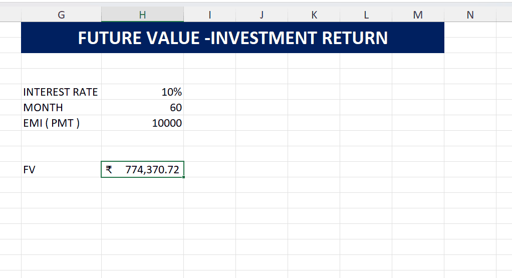 Excel Finance Formula