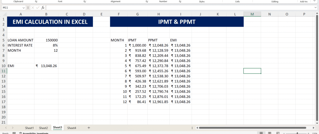Excel Finance Formula