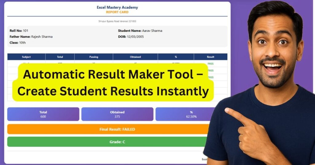 Automatic Result Maker Tool