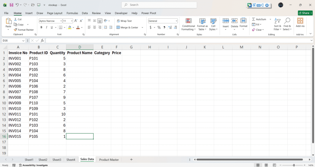 VLOOKUP Formula in Excel in Hindi
