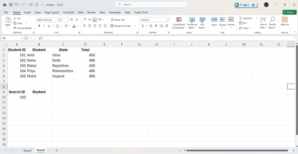 VLOOKUP Formula in Excel in Hindi 