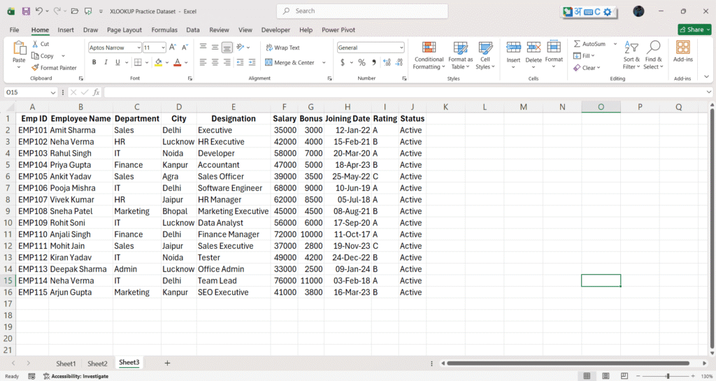 xlookup formula in excel with example