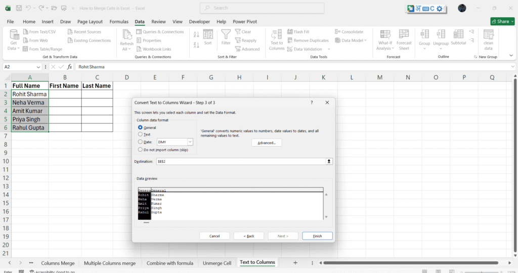 Excel Me Cells Merge Kaise Kare